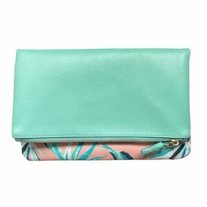 Rachel Pally Reversible Clutch - Mint / Tropical Print